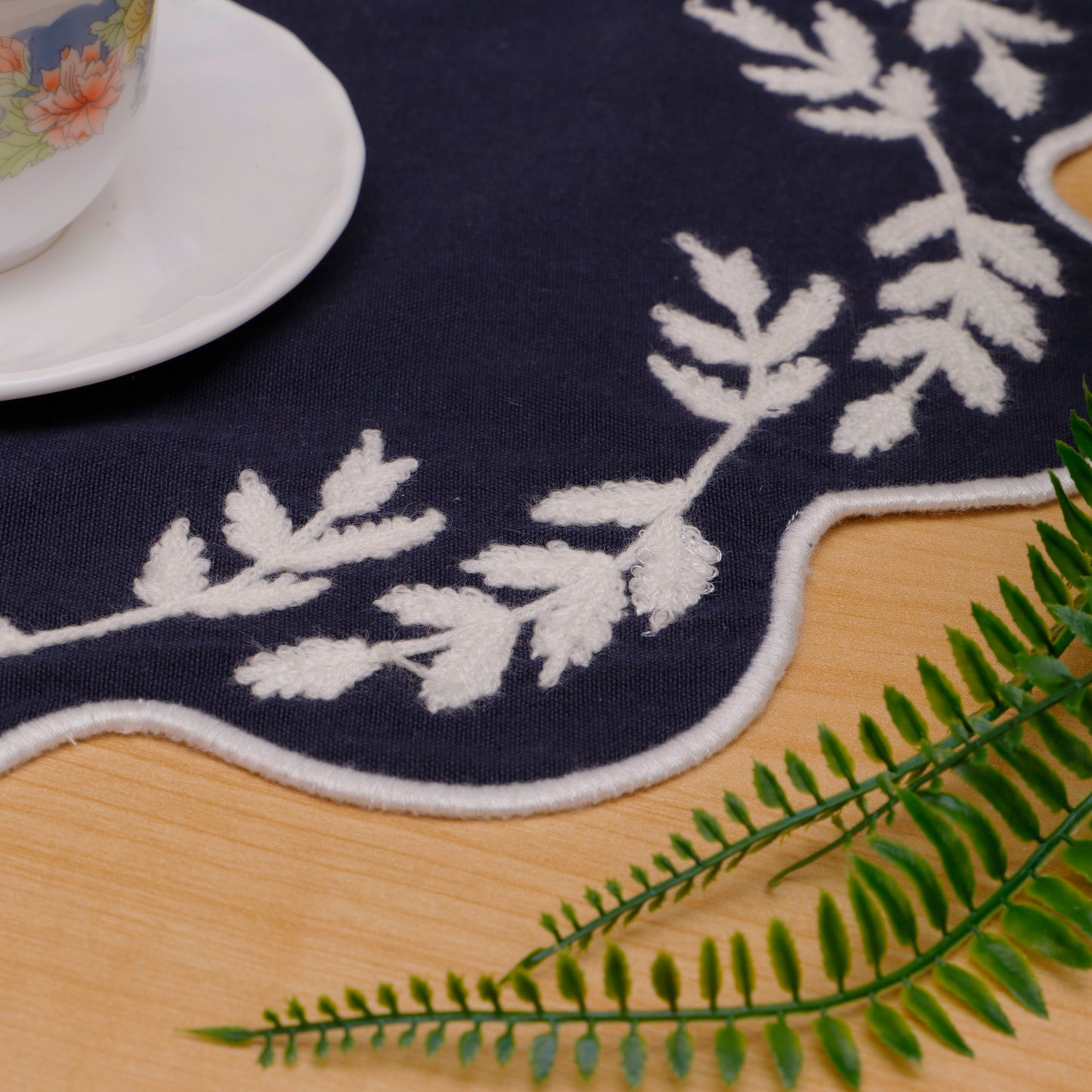 Navy Blue Cotton Doilies