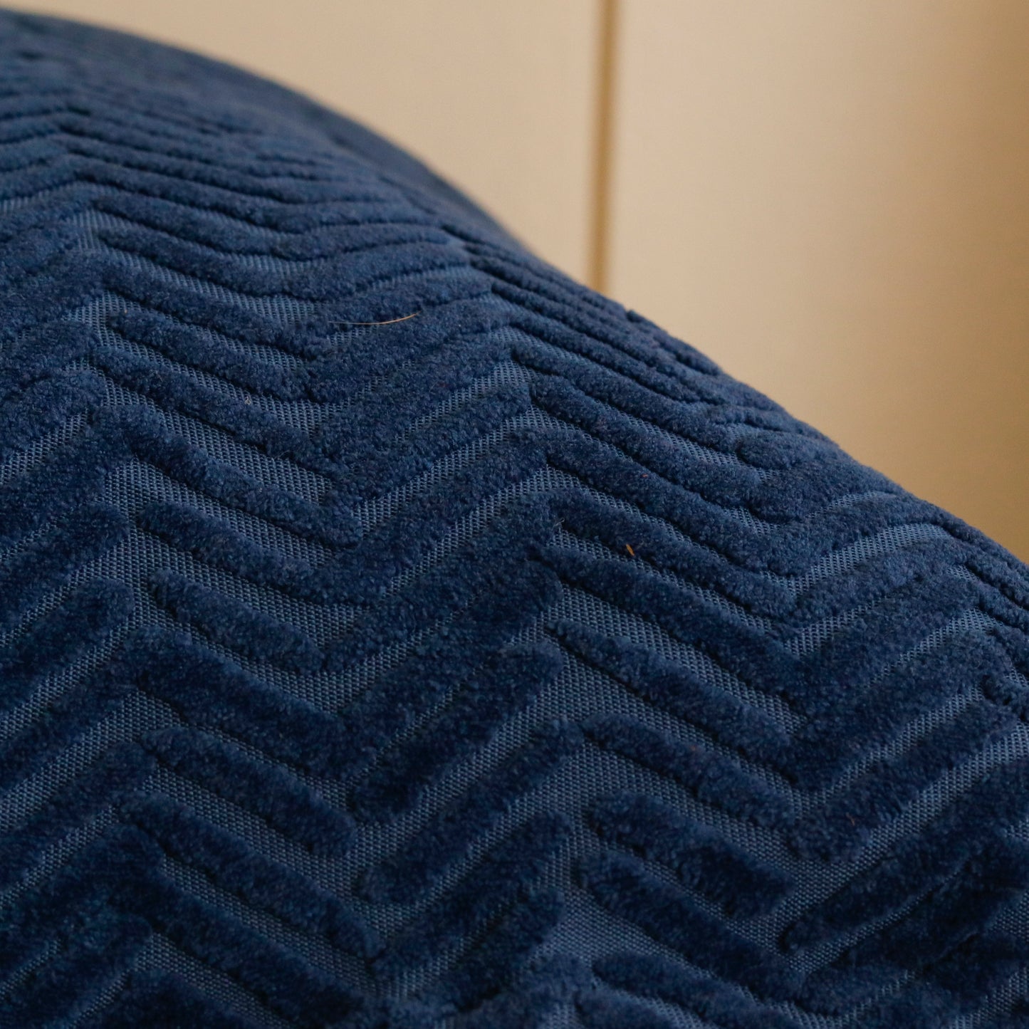 Deep Navy Textured Cushion Cover