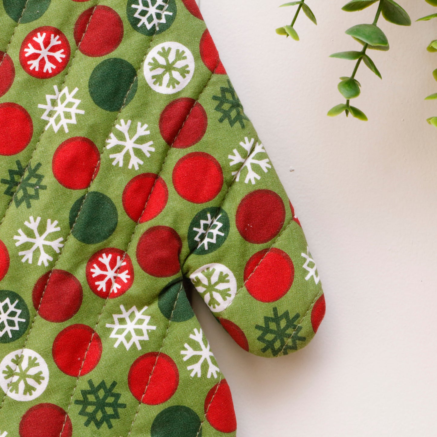 X-mas Print Oven Mittens