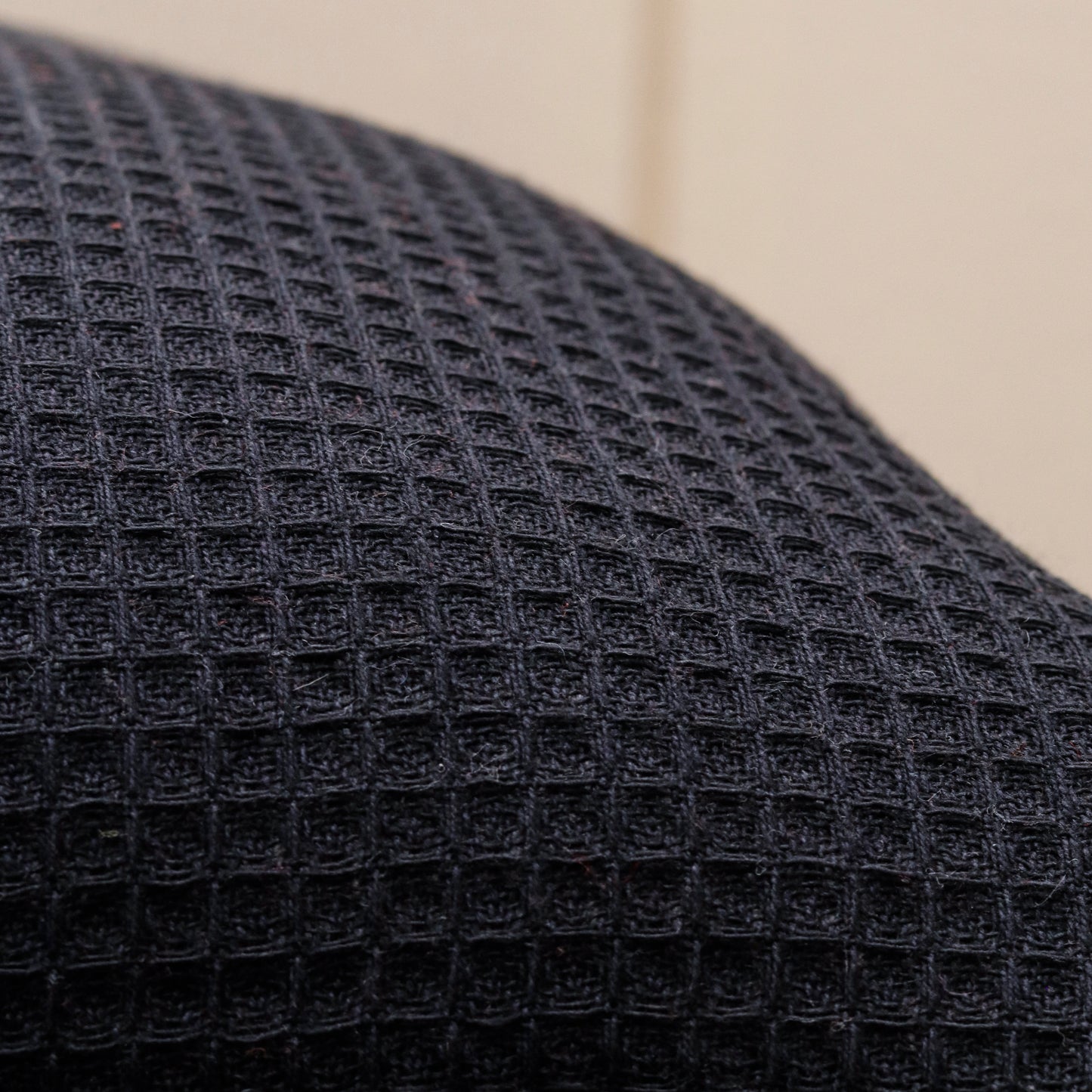 Midnight Grid Cotton Cushion Cover