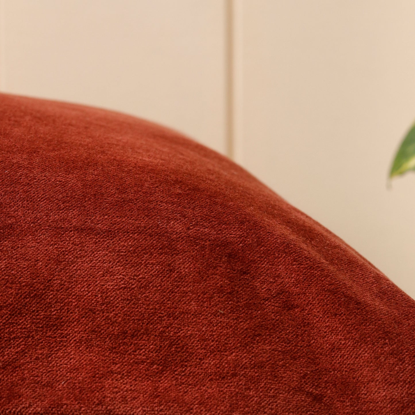 Terracotta Velvet Cushion Cover