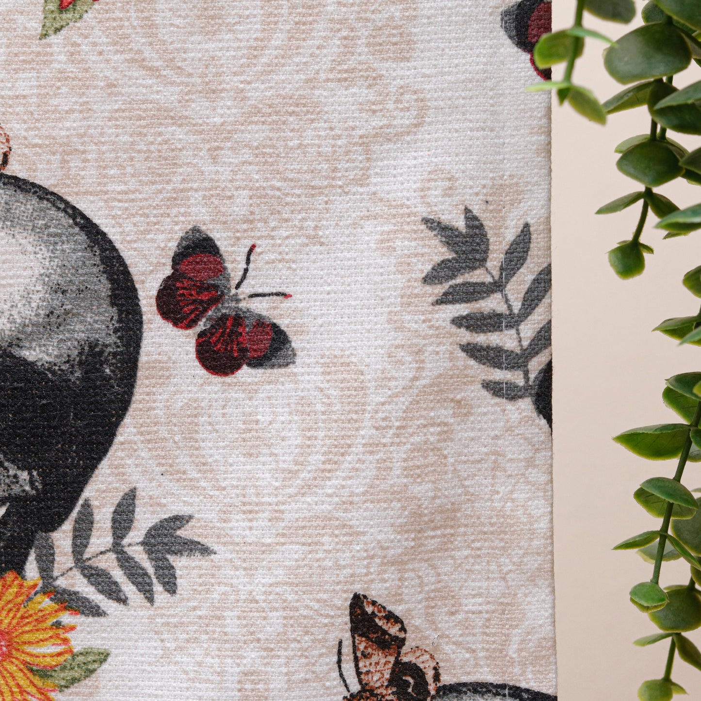 Skull Blossom Terry Kitchen Towel