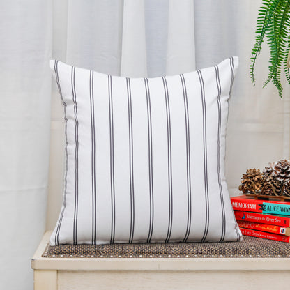 Classic Black Striped Cushion Cover