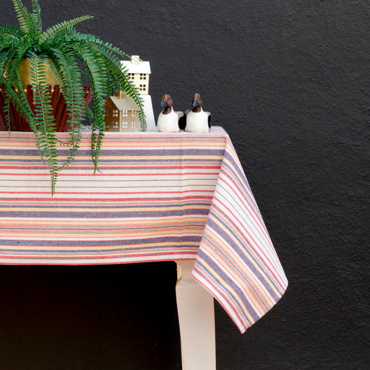 Multicolored Striped TableCloth