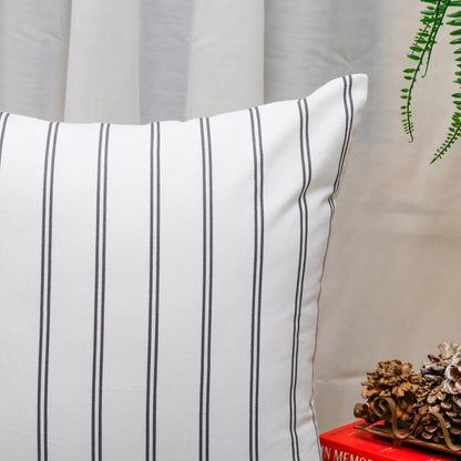 Classic Black Striped Cushion Cover
