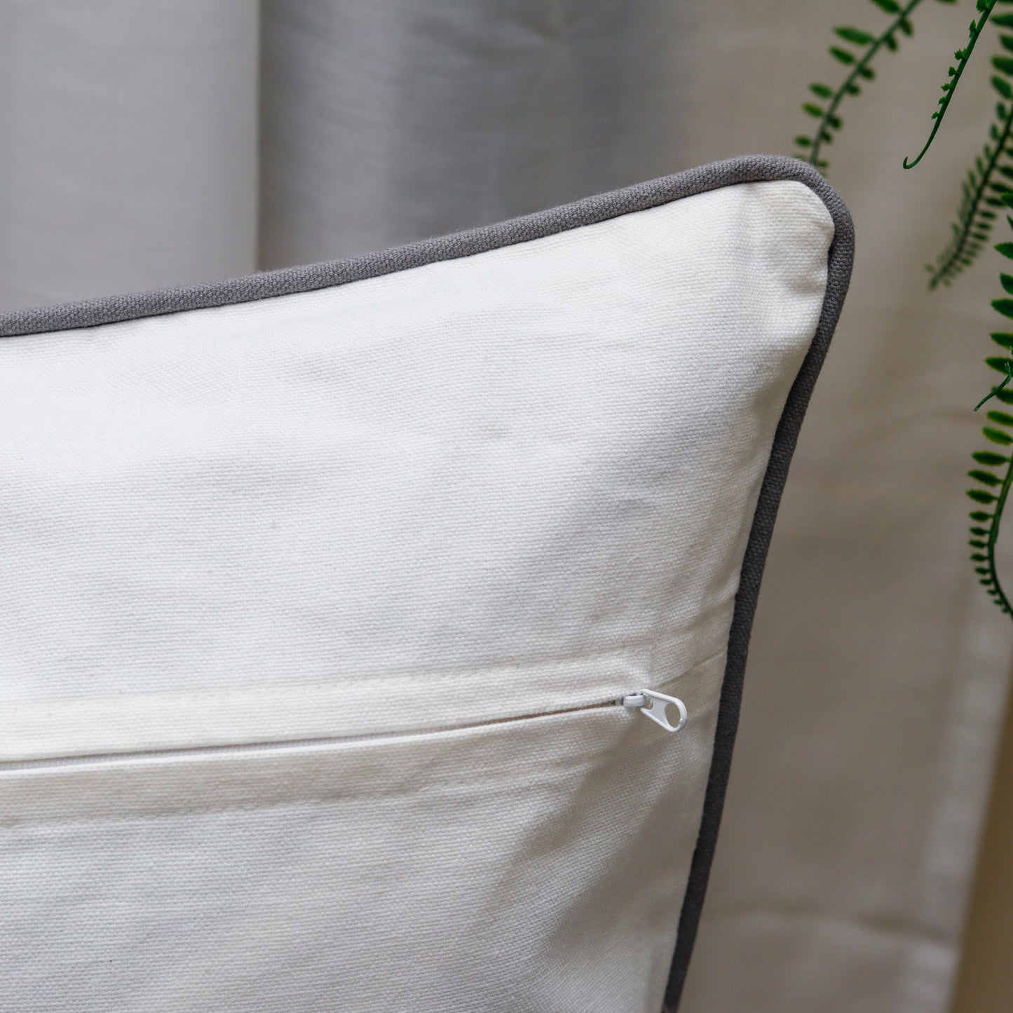 Grey Star Cushion Cover