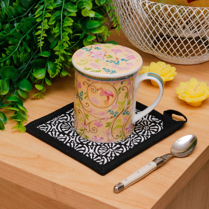 Floral Bouquet Print Quilted Hot Pad
