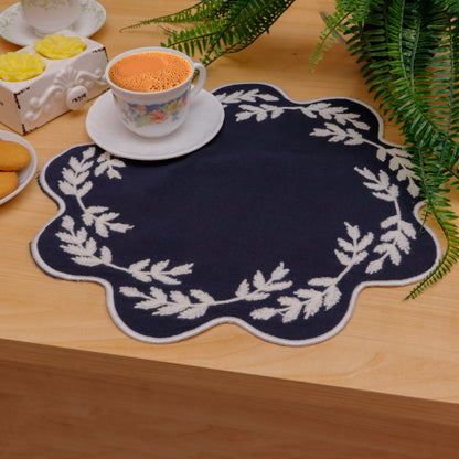 Navy Blue Cotton Doilies