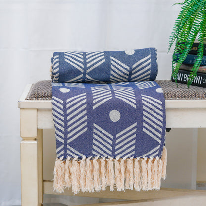 Fringed Boho Vibe Sofa Throw