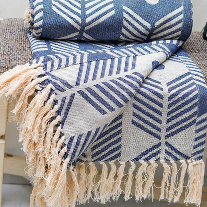 Fringed Boho Vibe Sofa Throw