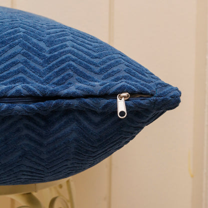 Deep Navy Textured Cushion Cover