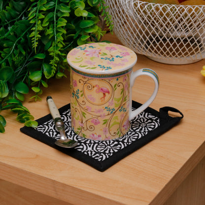 Floral Bouquet Print Quilted Hot Pad