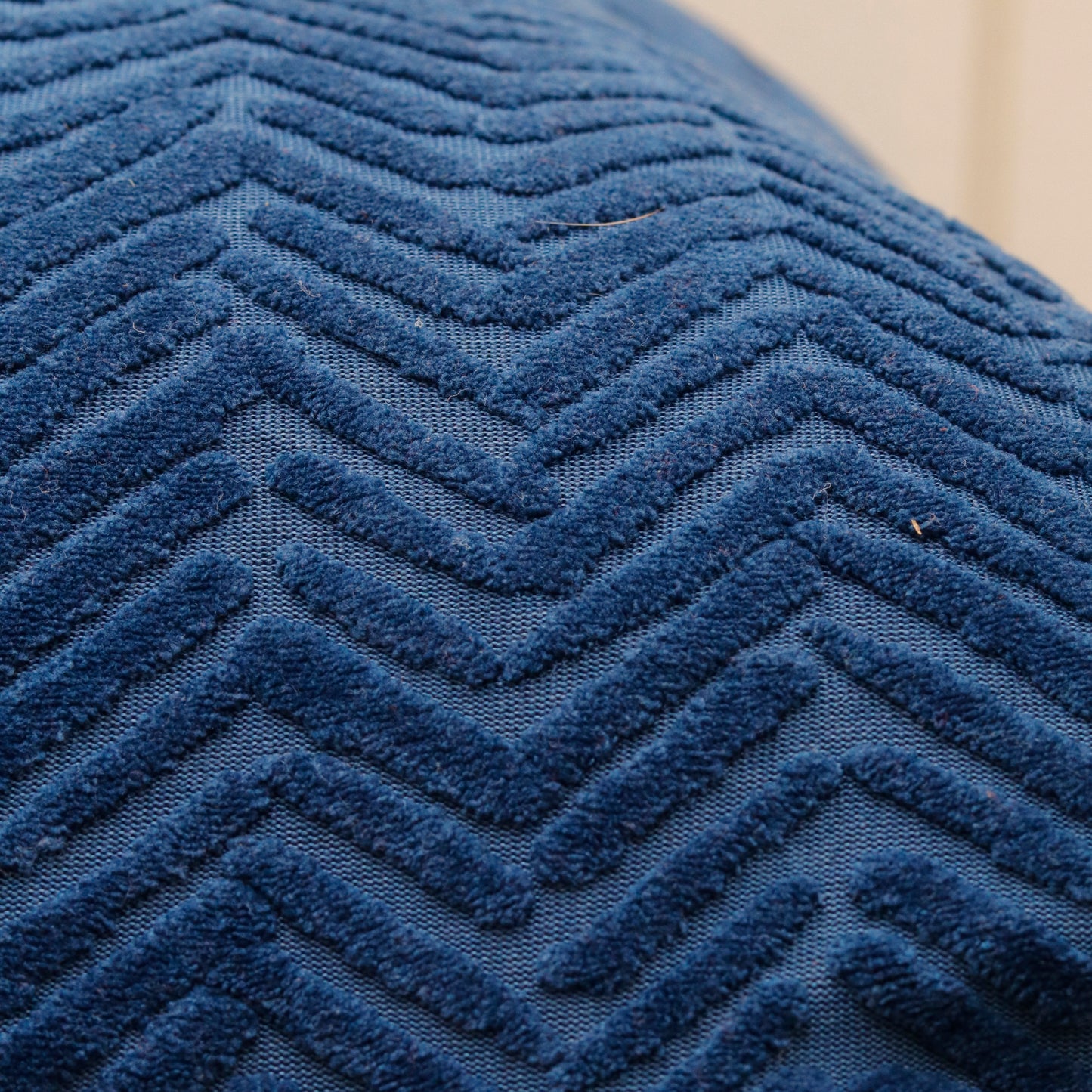 Deep Navy Textured Cushion Cover