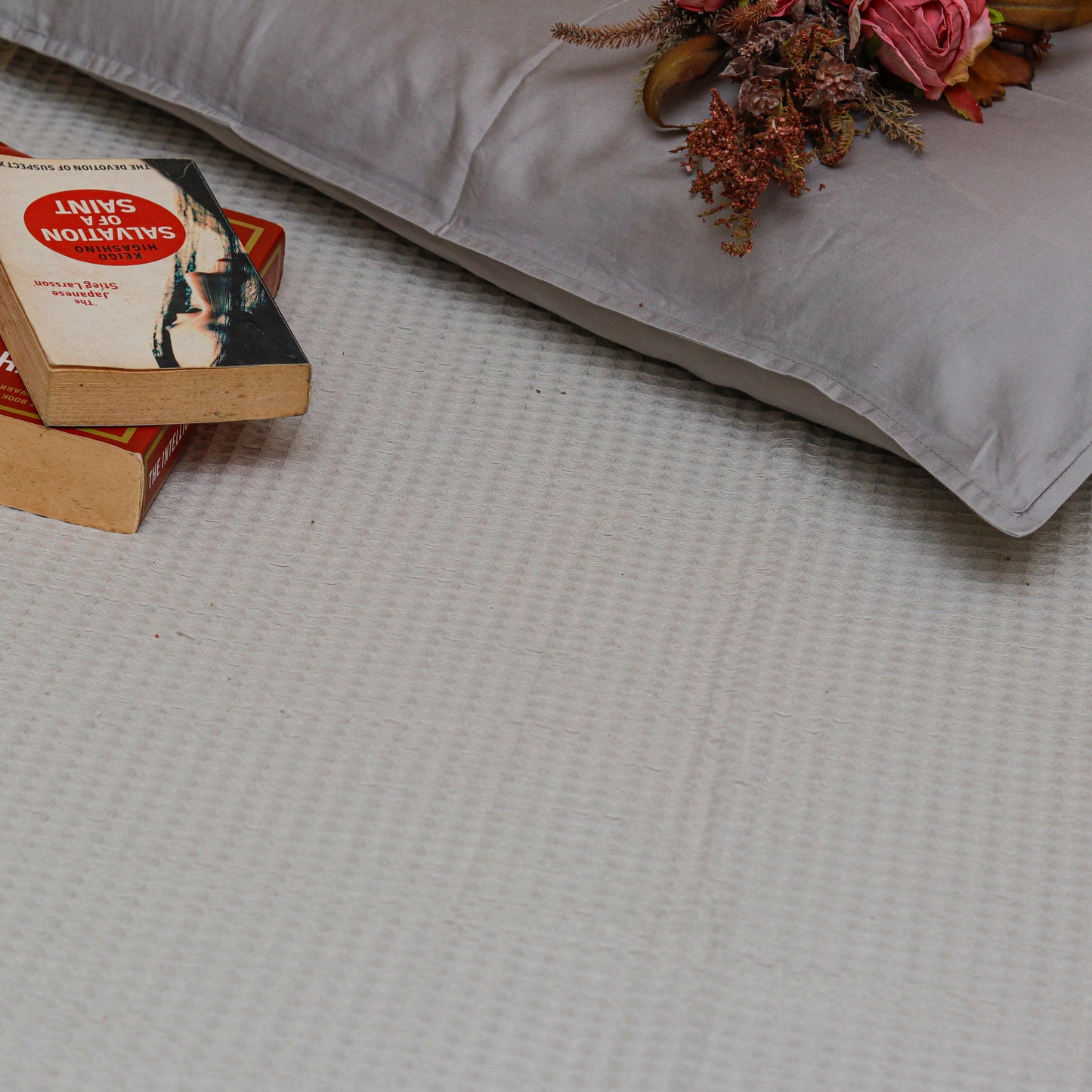 Grey Honeycomb Bedsheet