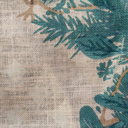 Xmas Tree Tablecloth (Round Jute)