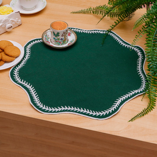 Green Cotton Doilies