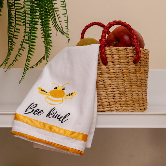 ‘Bee Kind’ Cotton Kitchen Towel