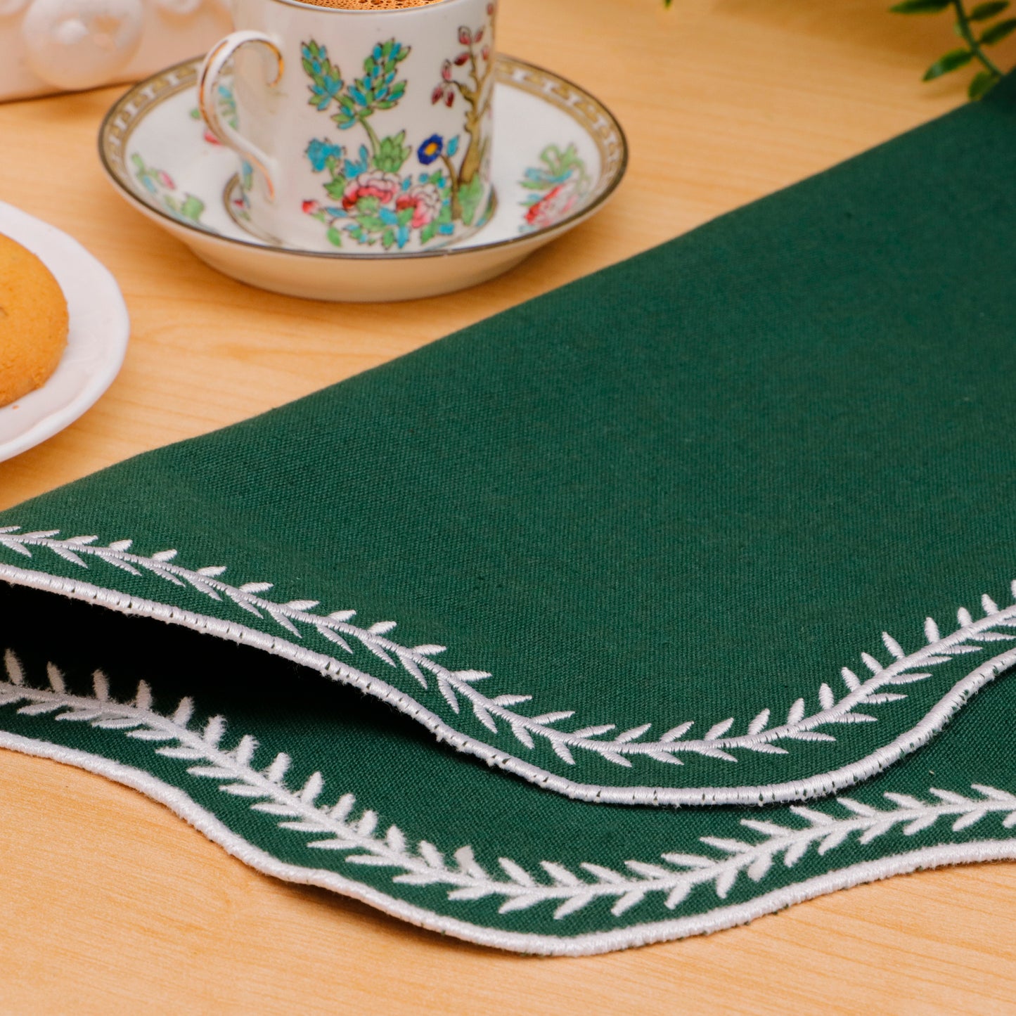 Green Cotton Doilies