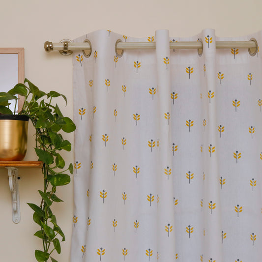 Summer Leaf Burst Curtain