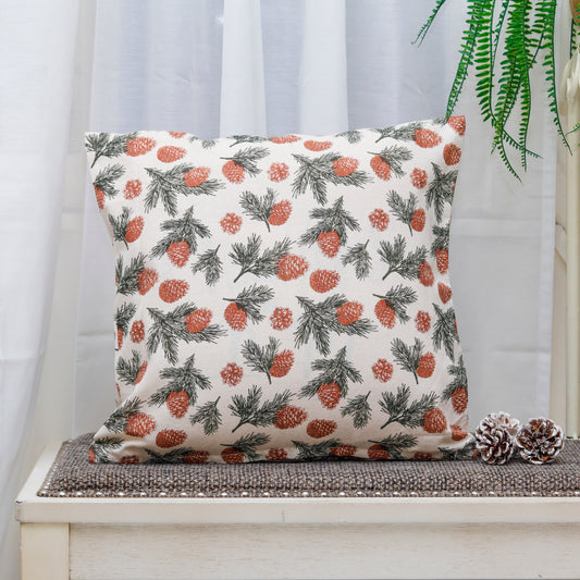 Pinecones Print Cushion Cover