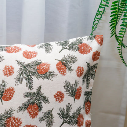 Pinecones Print Cushion Cover