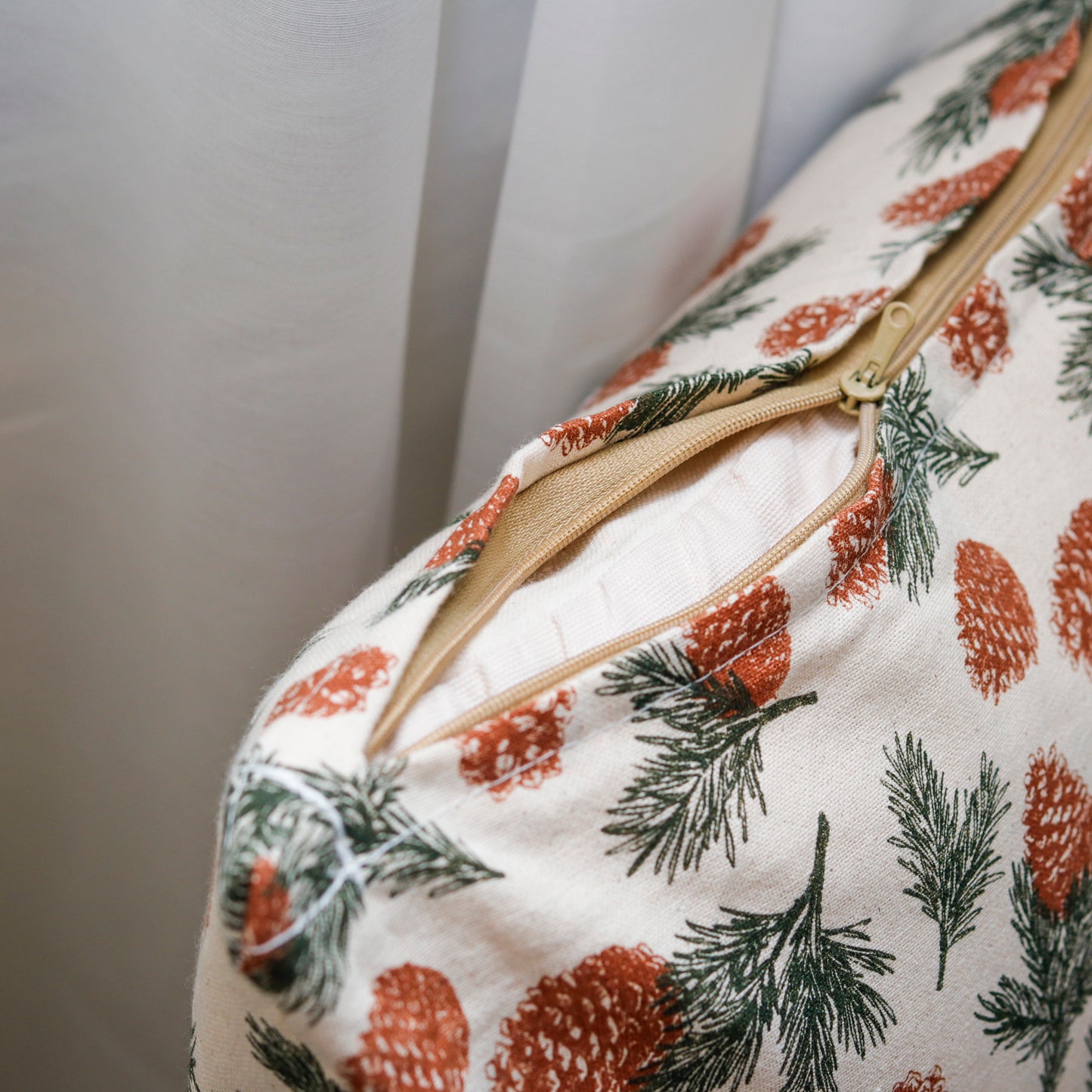 Pinecones Print Cushion Cover