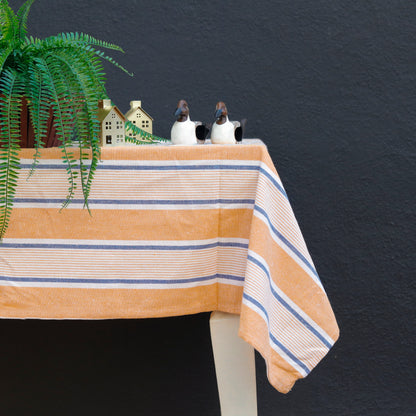 Rustic Striped Charm Tablecloth