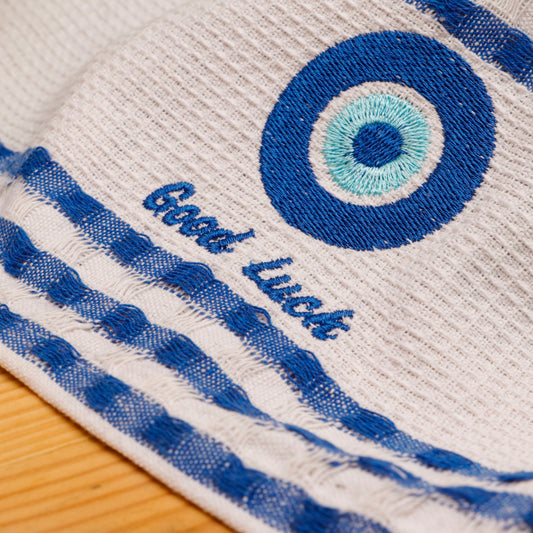 Evil Eye Charm Kitchen Towel