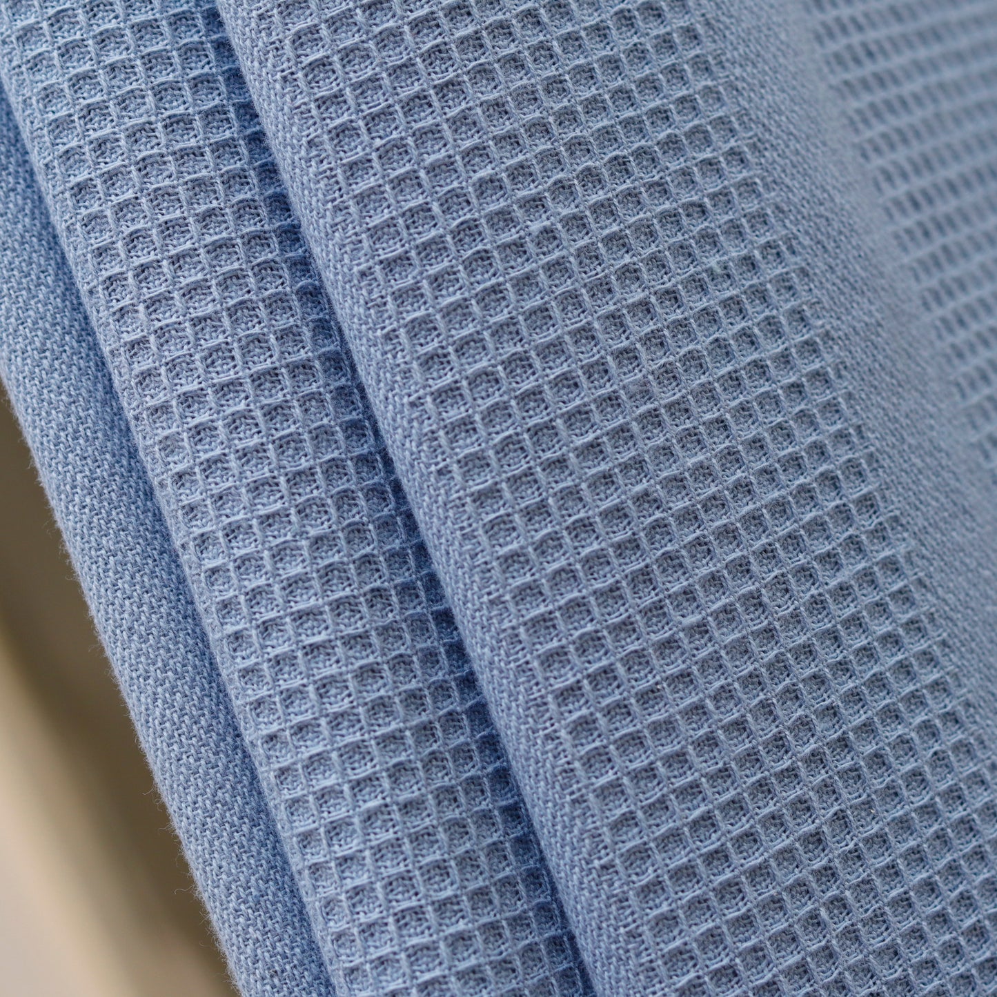 Blue Grid Luxe Curtain