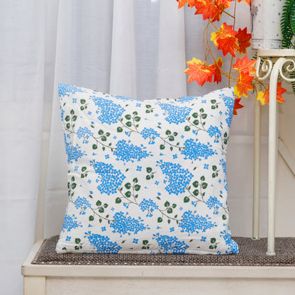 Blue Floral Cushion cover