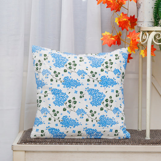 Blue Floral Cushion cover