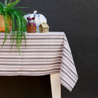 Lavendar Stripe Symphony Tablecloth