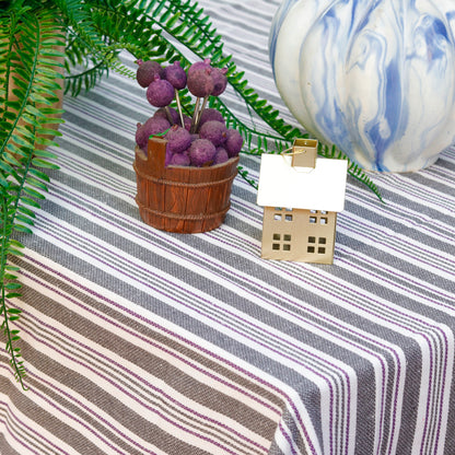 Lavendar Stripe Symphony Tablecloth