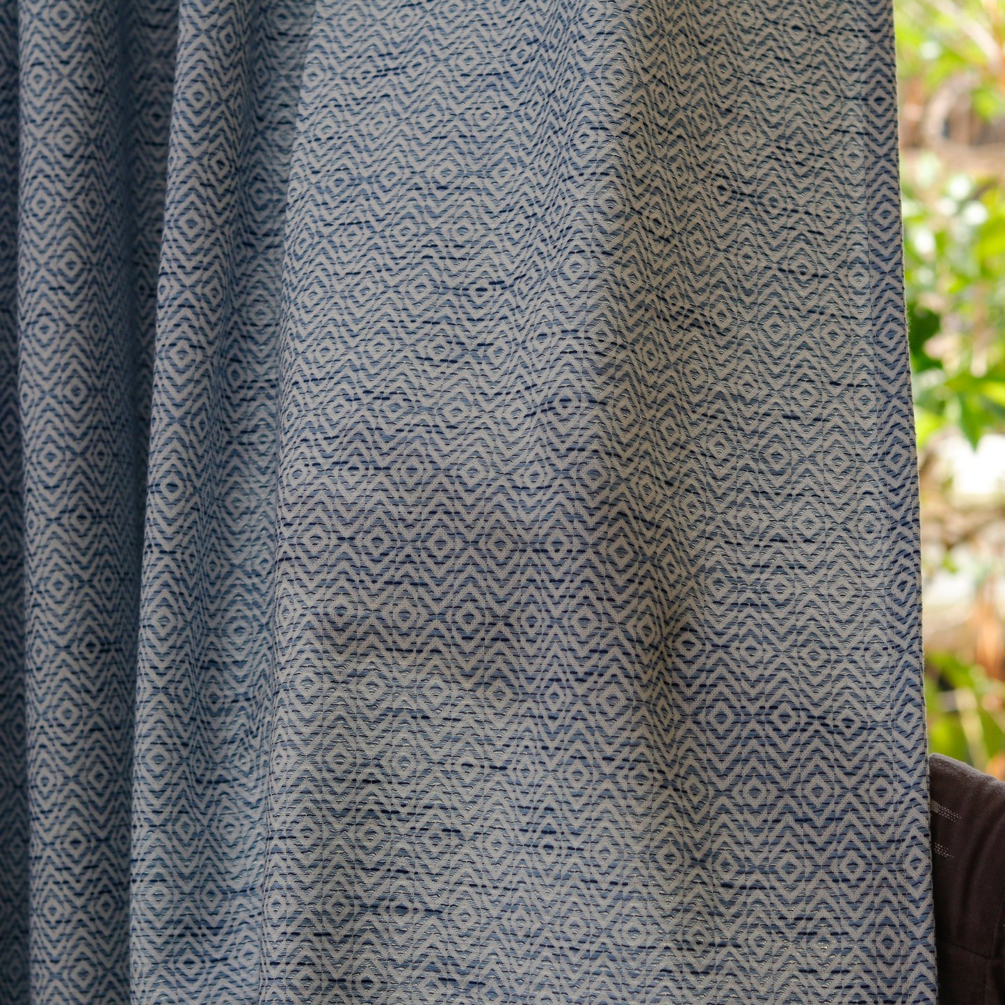 Azure Diamond Drape Curtain