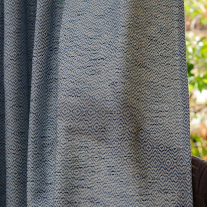 Azure Diamond Drape Curtain