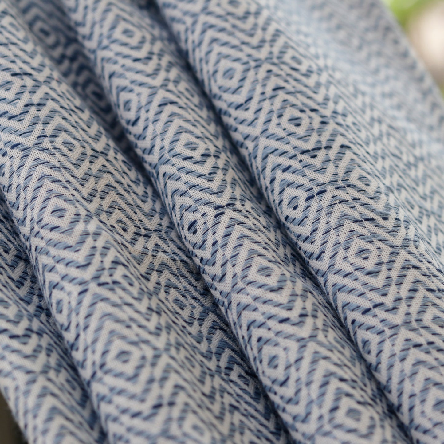 Azure Diamond Drape Curtain