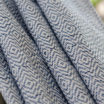 Azure Diamond Drape Curtain
