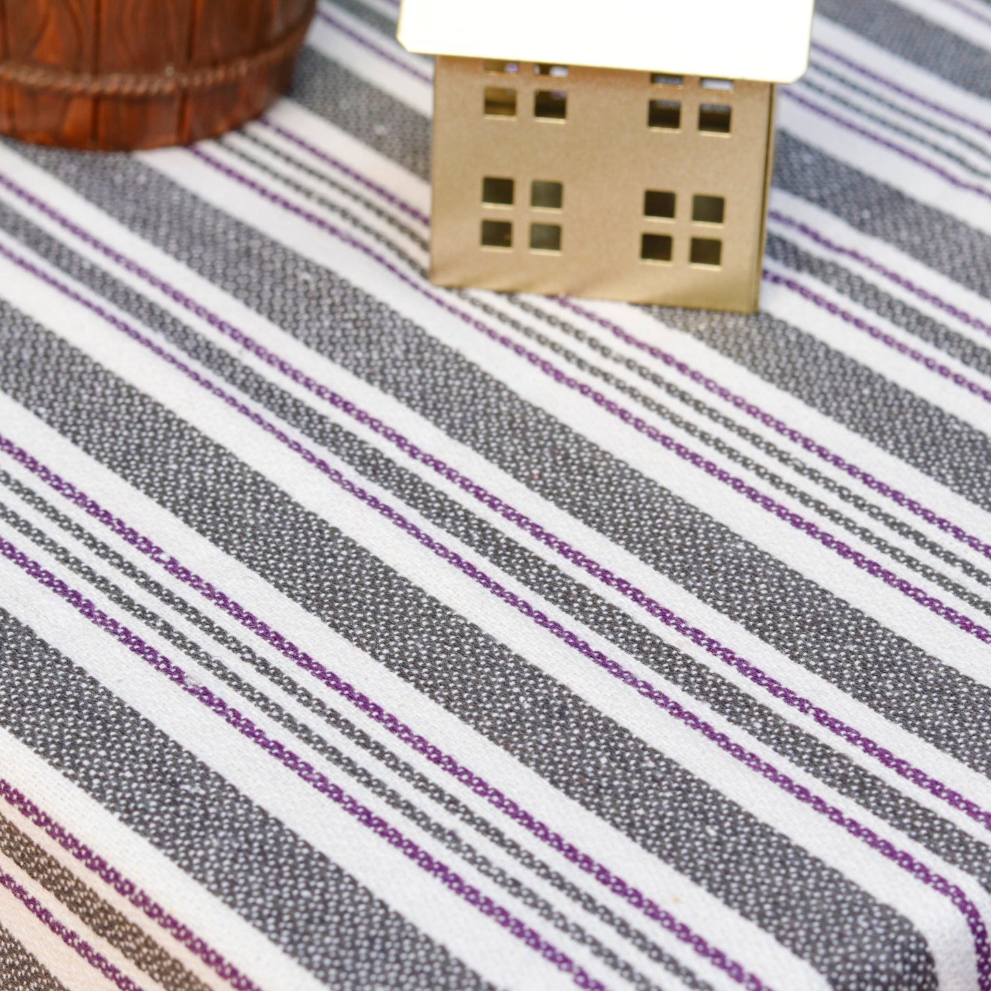 Lavendar Stripe Symphony Tablecloth
