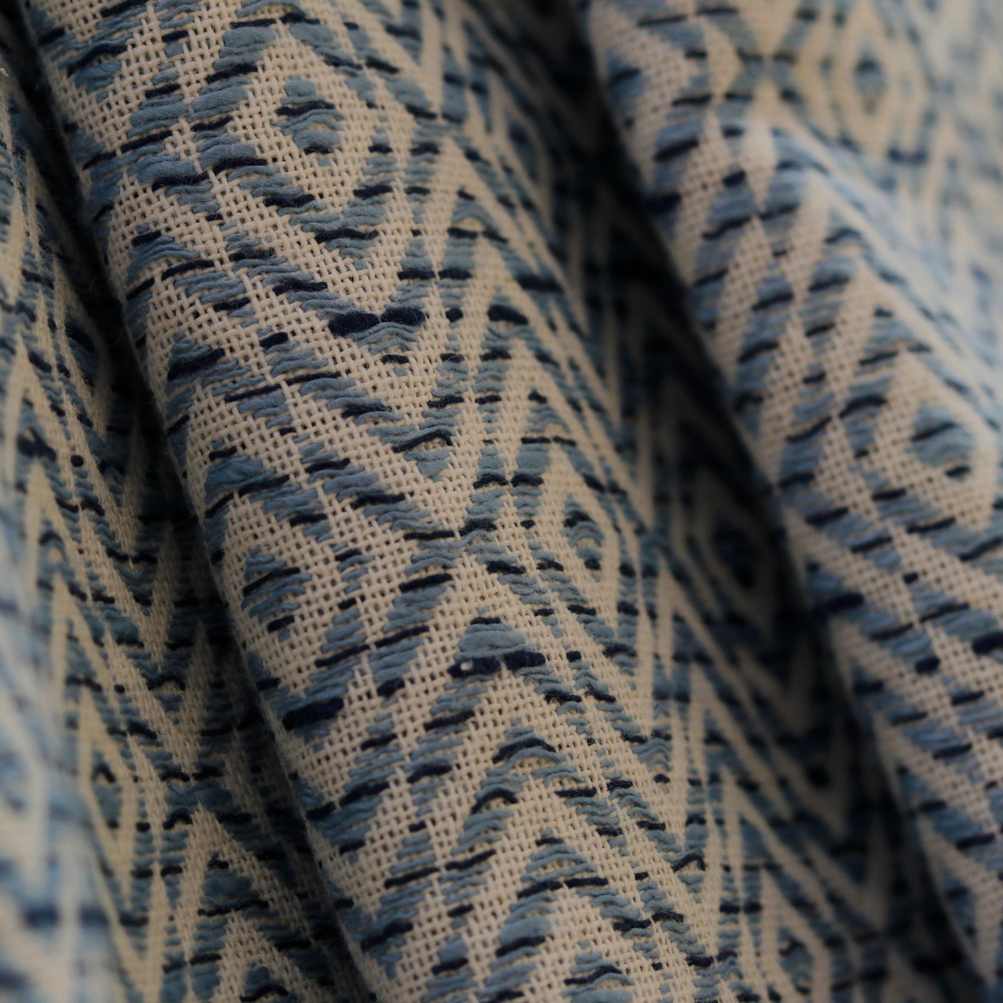 Azure Diamond Drape Curtain