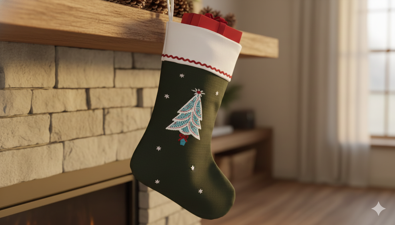 Green Xmas Stockings