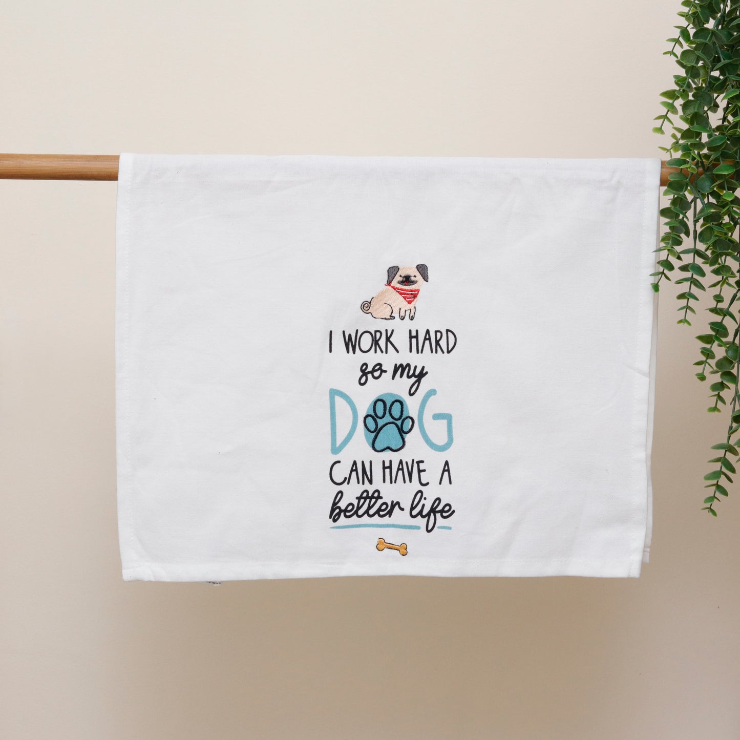 Better Life Embroidered Kitchen Towel
