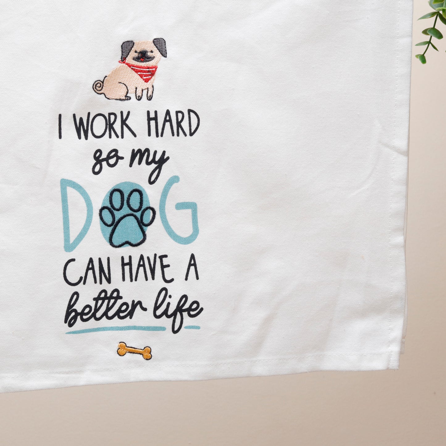 Better Life Embroidered Kitchen Towel