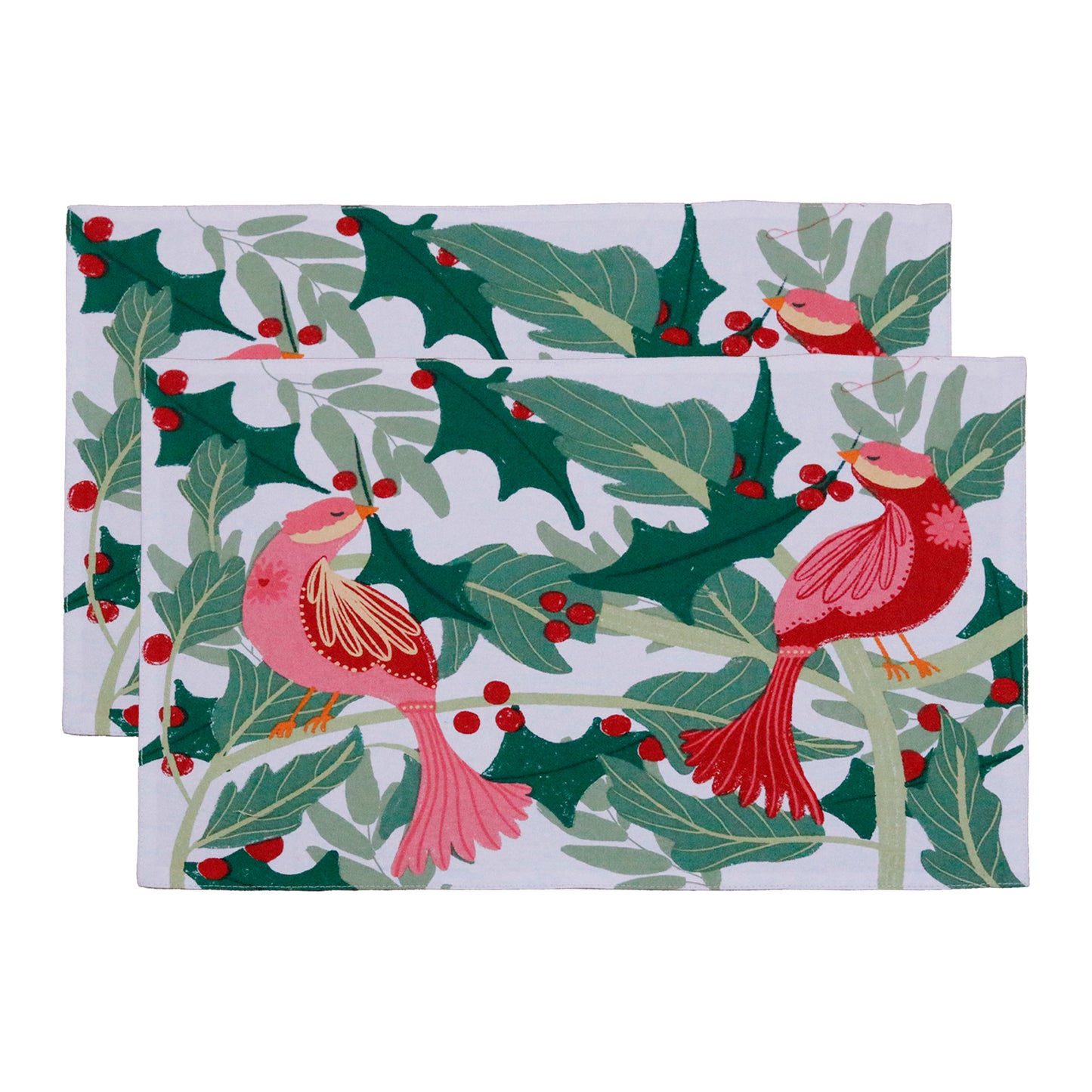 Berry Bird Placemats (Set of 2 Placemats)