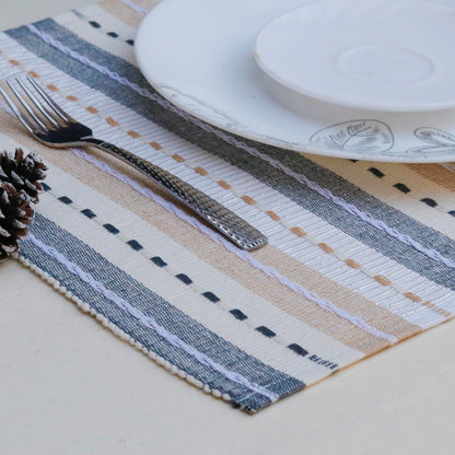 Pastel Stripe Placemats (Set Of 2 Placemats)