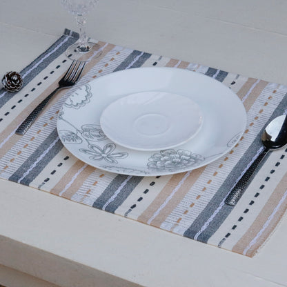 Pastel Stripe Placemats (Set Of 2 Placemats)
