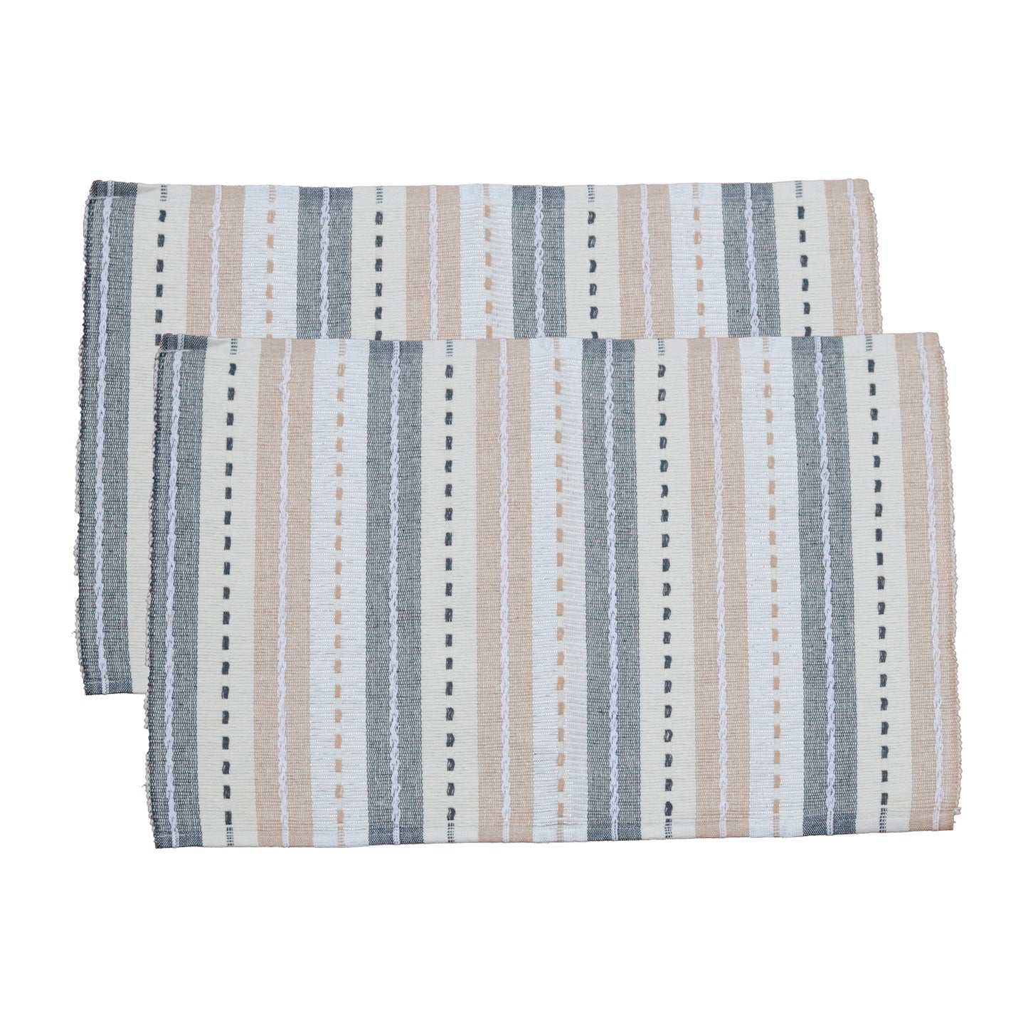 Pastel Stripe Placemats (Set Of 2 Placemats)