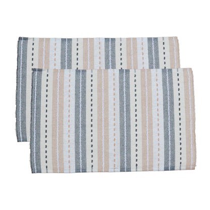 Pastel Stripe Placemats (Set Of 2 Placemats)