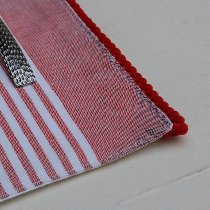 Red Striped Placemats (Set of 2 Placemats)