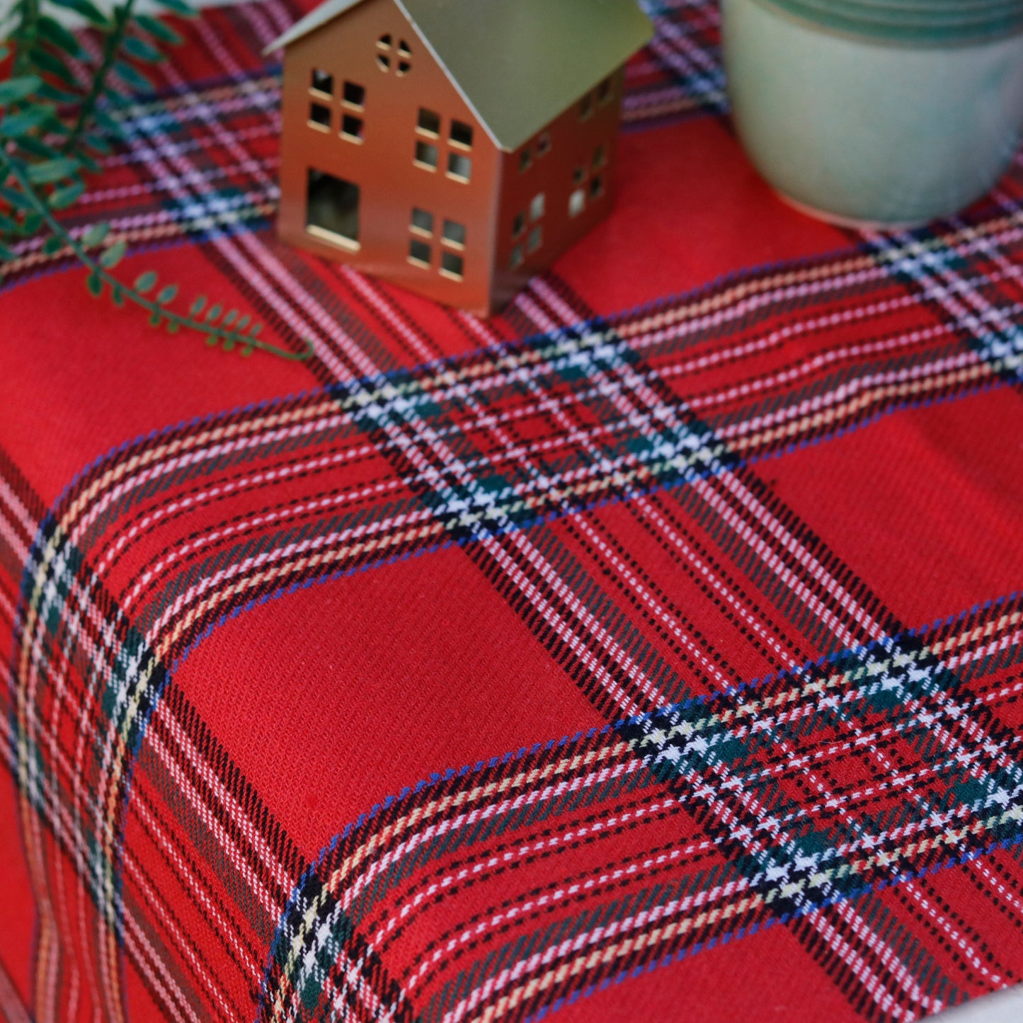 Tartan Red Table Runner