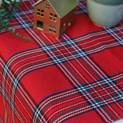 Tartan Red Table Runner